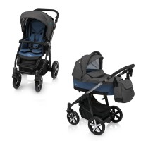 Baby Design Husky Winter Pack 03 Jeans Blue 2018 - Carucior Multifunctional 2 in 1
