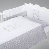 set lenjerie brodata 5 piese Sweet Bear