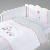set lenjerie 3 piese Choo-Choo - pink/grey