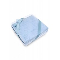 paturica microfibra cu stelute in relief 75x100 - blue
