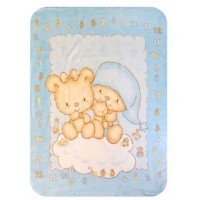 paturica plus in cutie 80x110 cm - Ursulet blue