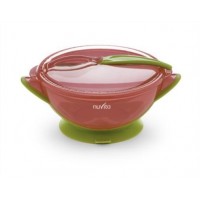 Castron cu capac si lingura 1421 - Pink