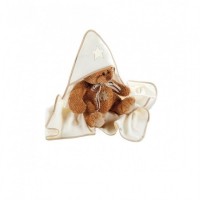 Prosop de baie cu gluga H109 Sleeping bear beige