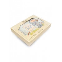 Paturica termo cu doua straturi- Messy Bear albastru (in cutie)