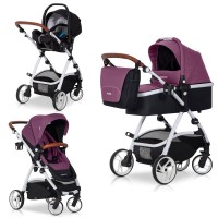 Carucior multifunctional Optimo 3 in 1 - Purple