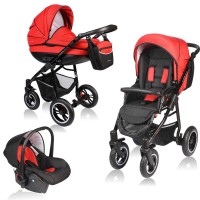 Carucior Crooner 3 in 1 - Vessanti - Red