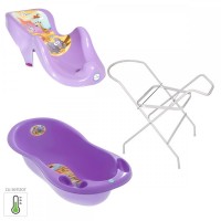 Pachet Cadita Piscot Safari + Suport Cadita + Suport Anatomic Cadita Sezlong - Mov