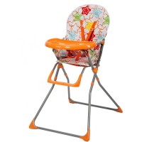 Scaun de masa pentru copii Niami Mamakids - Portocaliu cu Stelute