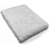 Paturica Plusata 3D 80X110 cm Gri Deschis